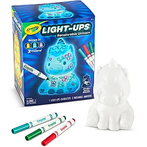 Crayola Light-Ups: Unicorn – lampă de veghe lavabilă și colorabilă