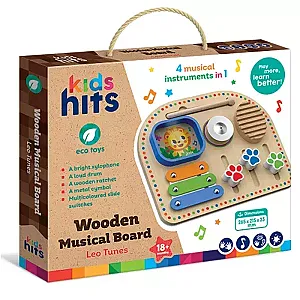 Kids Hits – Panou muzical din lemn (Melodiile lui Leo)