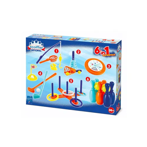 Ecoiffier 6 az 1-ben sport szett