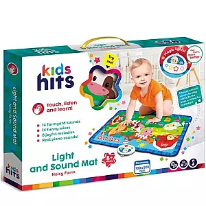 Kids Hits – Covor de joacă cu sunete și lumini (Ferma veselă)