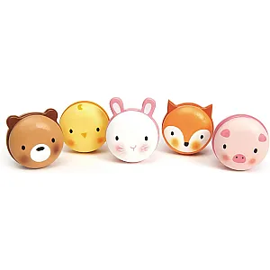 Tender Leaf Animal Macarons set din lemn
