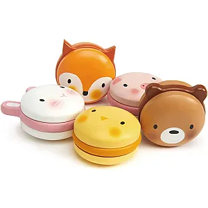Tender Leaf Animal Macarons set din lemn