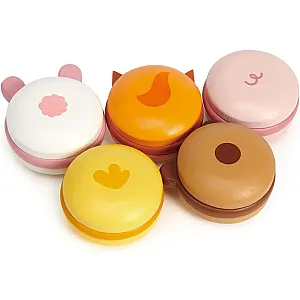 Tender Leaf Animal Macarons set din lemn