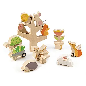 Tender Leaf Joc din lemn de echilibru cu figurine