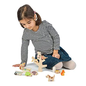Tender Leaf Joc din lemn de echilibru cu figurine