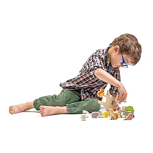 Tender Leaf Joc din lemn de echilibru cu figurine