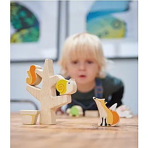 Tender Leaf Joc din lemn de echilibru cu figurine