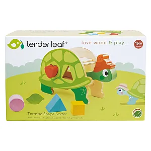 Tender Leaf broască țestoasă didactică din lemn
