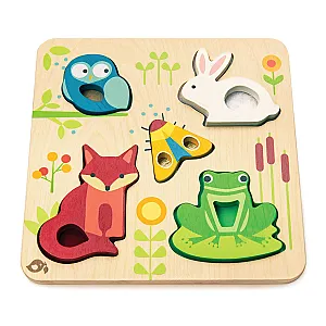 Tender Leaf puzzle senzorial cu animale