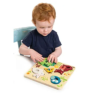 Tender Leaf puzzle senzorial cu animale