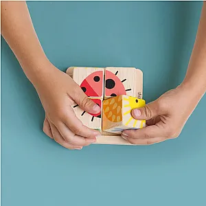 Tender Leaf Baby Blocks – cuburi puzzle din lemn