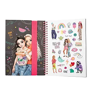TOPModel Neon Doodle carte de colorat cu pixuri gel 1-13217