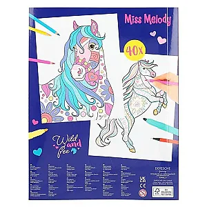 TOPModel Miss Melody Carte de colorat și design 1-12452
