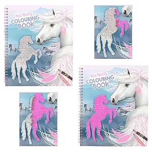 TOPModel Miss Melody carte de colorat cu paiete reversibile 1-12756