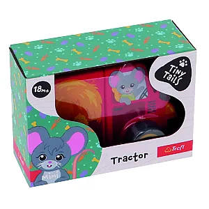 Trefl Tiny Tails tractor magnetic din lemn
