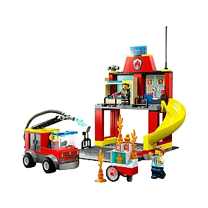 LEGO® CITY 60375 - Stație de pompieri și autospecială
