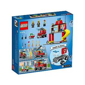 LEGO® CITY 60375 - Stație de pompieri și autospecială
