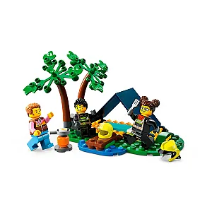 LEGO® City 60412 - camion de pompieri 4x4 cu barcă de salvare