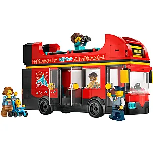 LEGO® CITY 60407 - Autobuz turistic roșu cu etaj 