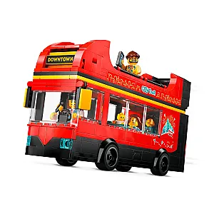 LEGO® CITY 60407 - Autobuz turistic roșu cu etaj 