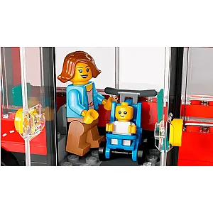 LEGO® CITY 60407 - Autobuz turistic roșu cu etaj 