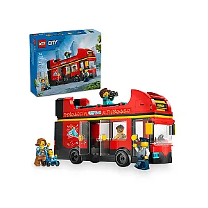 LEGO® CITY 60407 - Autobuz turistic roșu cu etaj 