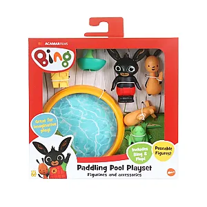 Bing set de joacă piscină cu figurine Bing și Flop