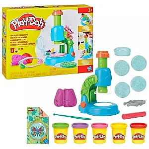 Play-Doh Világító mikroszkóp gyurmaszett