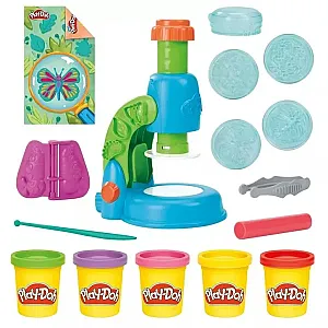 Play-Doh Világító mikroszkóp gyurmaszett