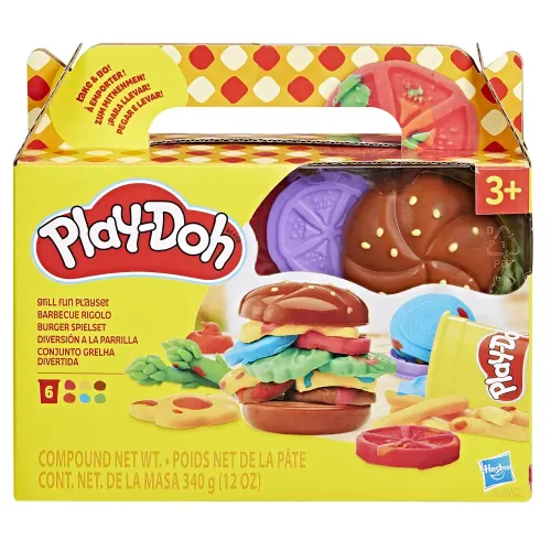 Play-Doh Grill Fun Playset – 12 részes kreatív grillkészlet