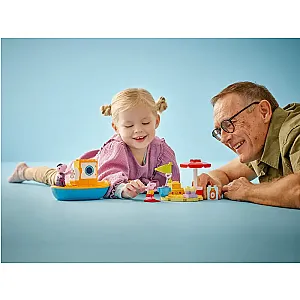 LEGO® DUPLO® 10432 - Excursie cu barca a Purcelușei Peppa