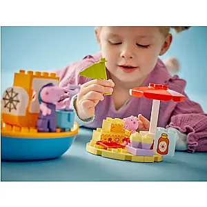 LEGO® DUPLO® 10432 - Excursie cu barca a Purcelușei Peppa