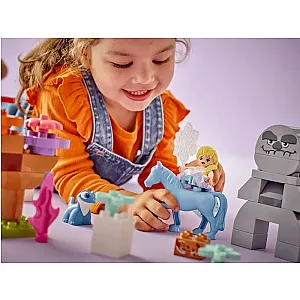 LEGO® DUPLO® 10418 Elsa și Bruni în pădurea fermecată