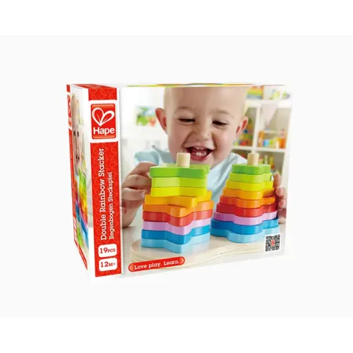Hape Turn dublu curcubeu pentru stivuit