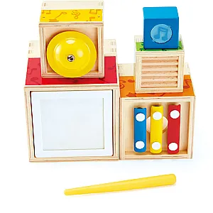 Hape Turn muzical din lemn pentru stivuit