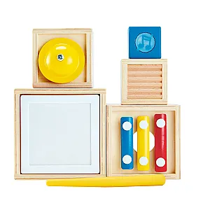 Hape Turn muzical din lemn pentru stivuit