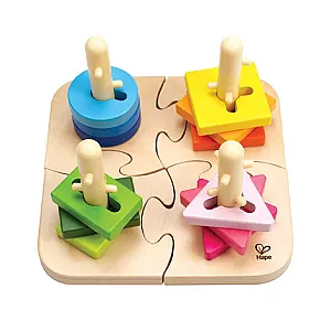 Hape Creative Sorting Puzzle – Puzzle de sortare din lemn