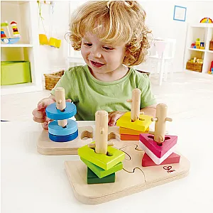 Hape Creative Sorting Puzzle – Puzzle de sortare din lemn