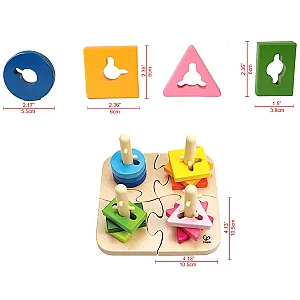 Hape Creative Sorting Puzzle – Puzzle de sortare din lemn