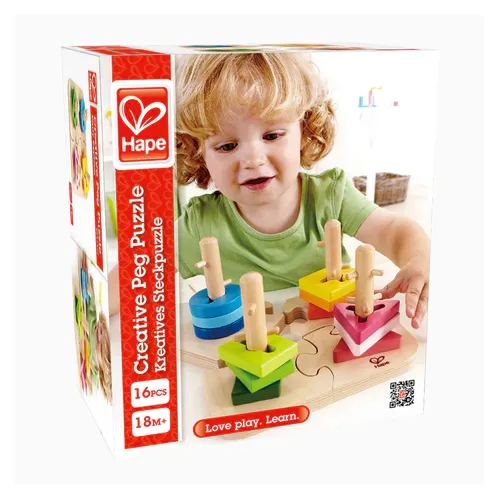Hape Creative Sorting Puzzle – Fa formaillesztő puzzle