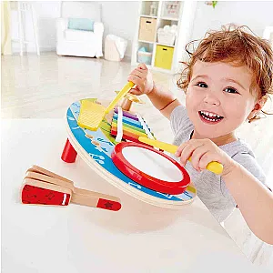 Hape Mighty Mini Band – Többfunkciós zenélőasztal