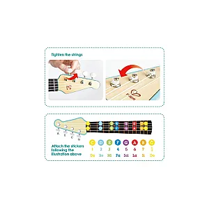 Hape Rock n Roll Ukulele – Ukulele din lemn pentru copii