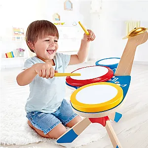 Hape Drum and Cymbal Set – Set de tobe și cinel pentru copii