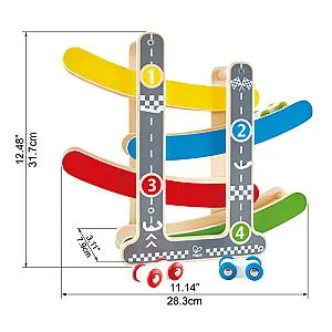 Hape Fast Flip Racetrack – Pistă de curse din lemn cu mașinuțe