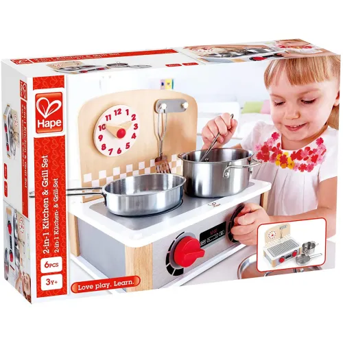 Hape Mini Aragaz – bucătărie de jucărie din lemn