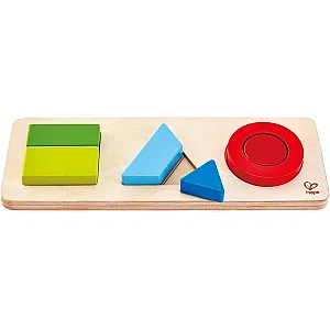 Hape Geometry Puzzle E1615 – Puzzle geometric din lemn