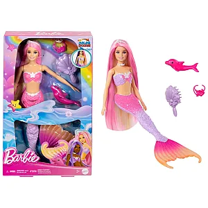 Barbie păpușă sirenă cu schimbare de culoare