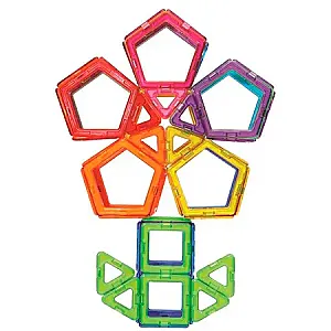 Magformers Basic Starter Set – Set magnetic de construcție, 62 piese