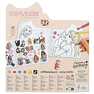 TOPModel Carte de colorat în formă de pisică 1-12713