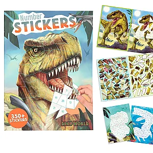 Dino World Number Sticker – Matricázás számok alapján 1-13243